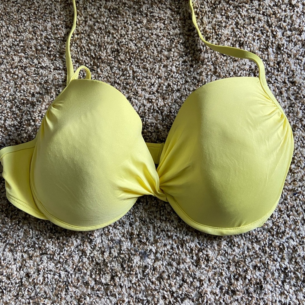 Yellow bikini top